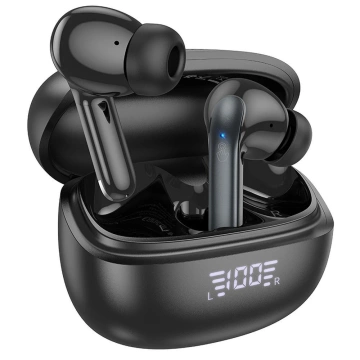 HOCO TWS ANC ENC EQ5 Kabellose Bluetooth-Kopfhörer mit Ladehülle, Schwarz