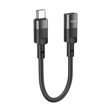 HOCO OTG-Adapter Typ C (männlich) auf Lightning (weiblich) 3A U107 0,1M Schwarz