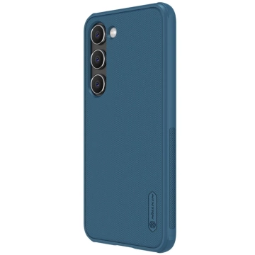 Etui Nillkin Super Frosted Shield Pro etui do Samsung Galaxy S23+ pancerny pokrowiec + podstawka na telefon niebieskie