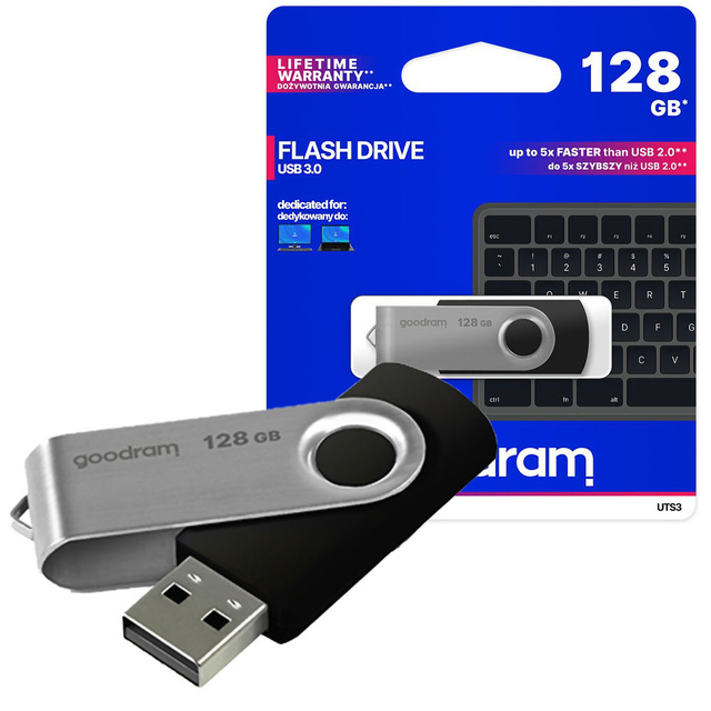 Pendrive Goodram Twister USB 3.0-Flash-Laufwerk UTS3 128 GB