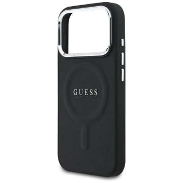 Etui Guess Classic Logo MagSafe na iPhone 17 Pro - Czarny