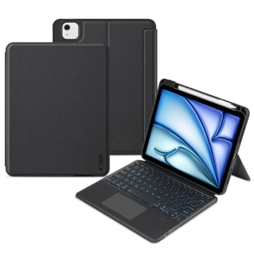 Etui Scmag Pen Keyboard für Apple iPad Air 10.9 4 / 5 / 2020-2022 / 11 6 / 2024 Schwarz
