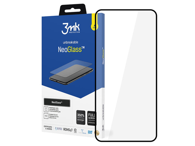 Szkło 3mk NeoGlass 8H do Samsung Galaxy S21 Black