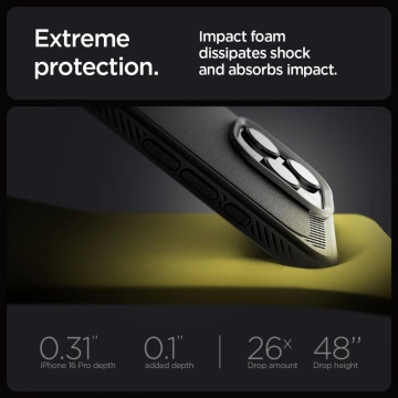 Spigen Rugged Armor Mag Magsafe Schutzhülle für iPhone 16 Pro Schwarz