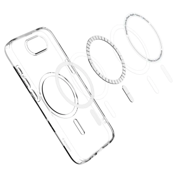 Etui für iPhone 16e Spigen Liquid Crystal Mag MagSafe Clear