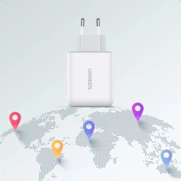 Ugreen Schnellladegerät USB Type C / USB 36 W Quick Charge 4.0 Power Delivery weiß (60468 CD170)