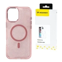 Etui do Samsung Galaxy S25 Ultra Wozinsky Glitter MagSafe Różowe Brokatowe