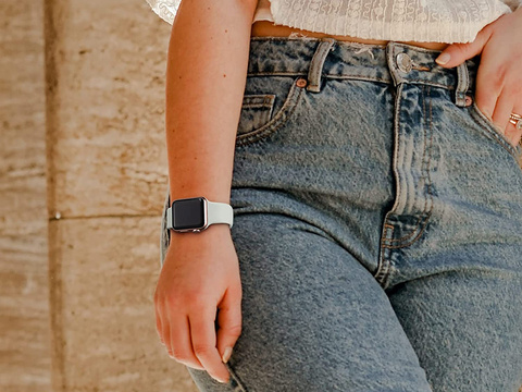 Alogy Sports Rubber Strap für Apple Watch 42/44/45 / 49mm Grau
