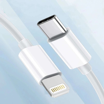 Kabel 100 cm USB-C für Lightning PowerDelivery für Apple iPhone USB-Datenladekabel PD 20 W Weiß