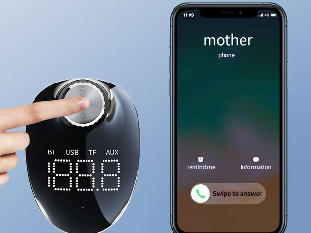 Ładowarka samochodowa Rock Space B302 Transmiter FM MP3 Bluetooth