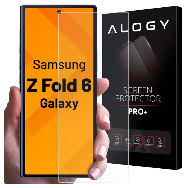 Szkło hartowane do Samsung Galaxy Z Fold 6 ochrona na ekran Alogy Screen Protector PRO+ na zewnętrzny ekran telefonu