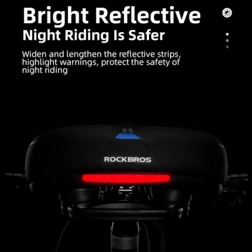 Rockbros AQ-6090B Fahrradsattel – Schwarz und Blau