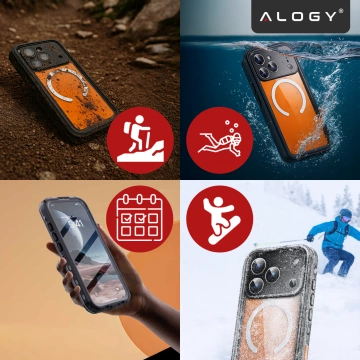 Alogy HydroArmor™ IP68 Hülle für Apple iPhone 17 Pro Max 6,9" - Schwarz