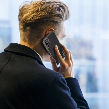 Dux Ducis Yolo elegante Hülle aus ökologischem Leder für Samsung Galaxy A13 5G schwarz