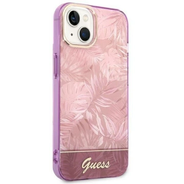 Etui Guess GUHCP14MHGJGHP do Apple iPhone 14 Plus 6,7" różowy/pink hardcase Jungle Collection