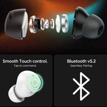 Spigen SA2401 ANC Pro Słuchawki Douszne Bluetooth Black