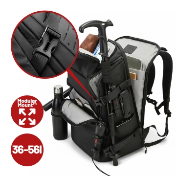 Bange wasserdichter Rucksack für 15,6-Zoll-Laptop, Stadtreisender, 45 x 30 x 16 cm, für Arbeit, Flugzeug, Herren, Damen, mit USB-Anschluss Schwarz