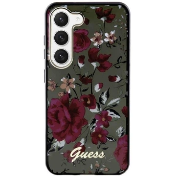 Etui Guess GUHCS23MHCFWSA do Samsung Galaxy S23+ Plus S916 zielony/kaki hardcase Flower Collection
