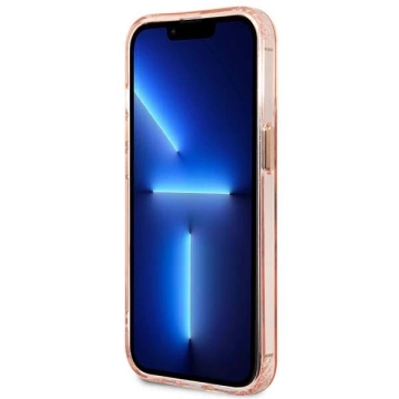 Etui Guess GUHMP13XHTCMP für iPhone 13 Pro Max 6,7" Hartschale Gold Outline Translucent MagSafe