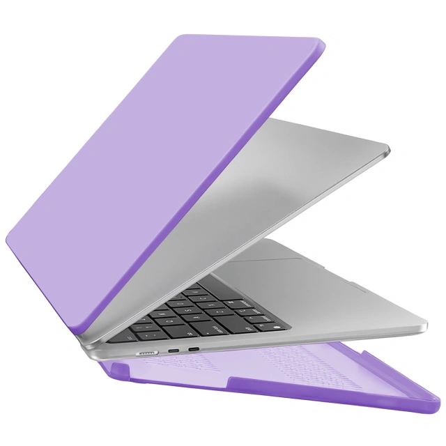 Etui do Apple Macbook Air 13.6 2022-2025 (M2/M3/M4) – elastyczna, matowa obudowa ochronna, lekka i odporna – Alogy AirGuard™ Fioletowy