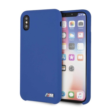 Etui ochronne na telefon hardcase BMW BMHCPXMSILNA do Apple iPhone X /Xs niebieski/navy Silicone M Collection