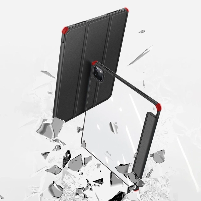 Dux Ducis Copa etui do iPad Pro 12.9 2020 / 2021 / 2022 / iPad Air 13 2024 pokrowiec smart cover z podstawką różowy