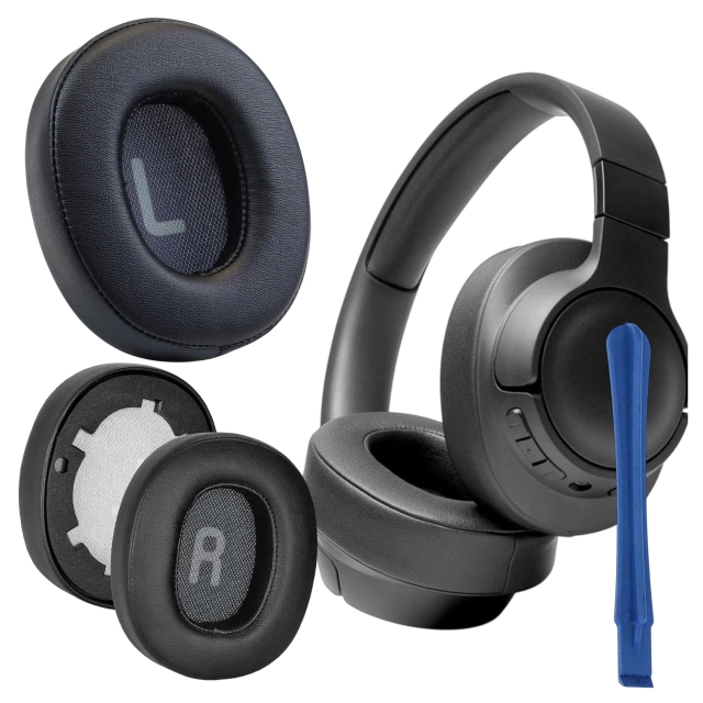 Nauszniki 2x wymienne pady gąbki do słuchawek do JBL Tune 700BT 710BT 720BT 750BTNC Alogy Earpads Czarne