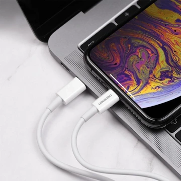 USB Typ-C auf Typ-C PD Kabel 20W 2m Weiß Denmen Schnelles Laden