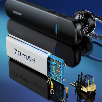 Kabellose Bluetooth 5.1 Ladestation für Kopfhörer Joyroom JR-B01S Autotasche Schwarz