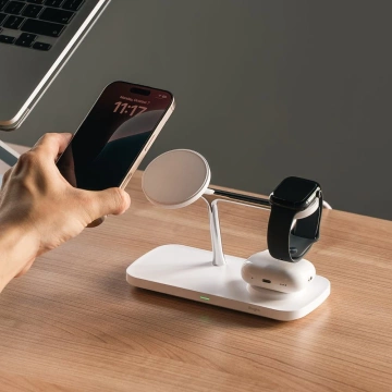 Ringke Qi2 MagSafe 3in1 Ladegerät für iPhone Apple Watch AirPods