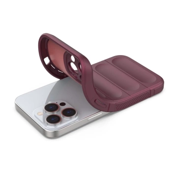 Magic Shield Case Hülle für iPhone 13 Pro Max elastische gepanzerte Hülle in Burgund