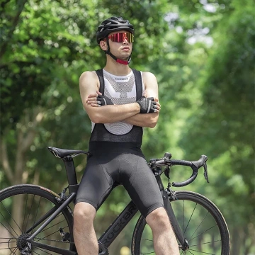 Rockbros RK20023XL kurze Trägerhose mit XXXL-Polster – schwarz