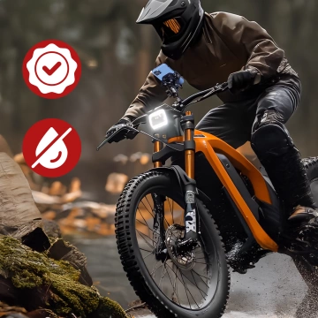 KEWIG M11B Motorradhalterung für Telefon mit QC 3.0 15W Qi-Ladegerät Schwarz