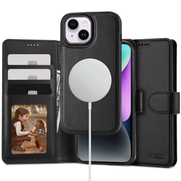 Etui Portemonnaie Wallet MagSafe für Apple iPhone 15 Schwarz