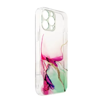 Marble Case etui do iPhone 13 Pro Max żelowy pokrowiec marmur miętowy