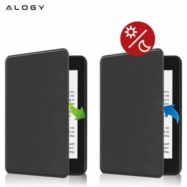 Etui ochronne na czytnik E-Book Alogy ProBook Cover obudowa do Kindle 11 / 12 2022 / 2024 (6") Czarne