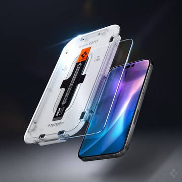 2x Spigen Glas.TR Panzerglas "EZ FIT" für Apple iPhone 14 Pro Max Klar