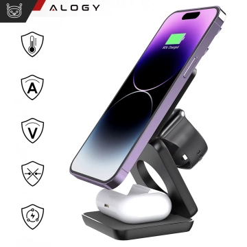 HUB-Splitter Alogy-Adapter für Computer-Laptop mit USB-C auf 3x USB-A 2.0 1x USB-A 3.0 Grau