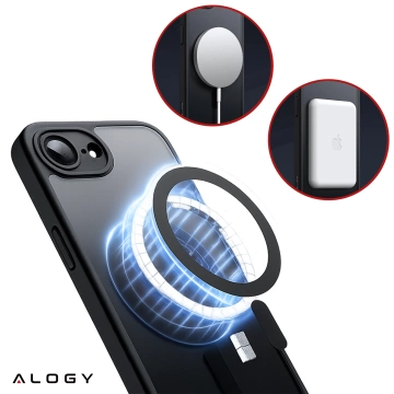 Hülle für Apple iPhone 16 Pro Max Alogy Anti-Shock Hybrid Case für MagSafe Transparent