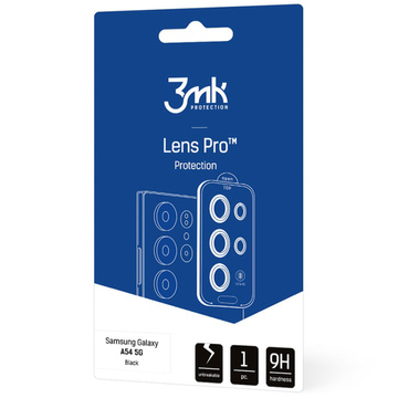 Glas für Samsung Galaxy A54 5G Kameraschutz Objektiv 3mk Lens Protection Pro Schwarz Schutzhülle
