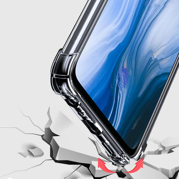 Etui pancerne ShockProof Alogy do Oppo A57 5G 2022 Przezroczyste + Szkło