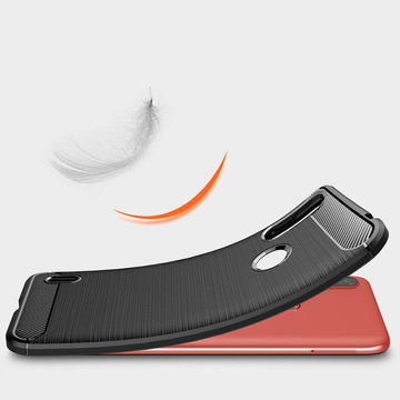 Etui do Motorola Moto E7/ E7i Power Alogy Rugged Armor obudowa TPU Carbon Black