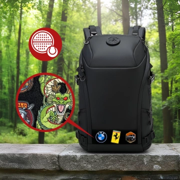 Bange 22L wasserdichter Rucksack für Laptops bis 15,6 Zoll – Geräumig und komfortabel, robust und atmungsaktiv, ideal für Stadt und Reisen, Arbeit und Flugreisen, Unisex – Schwarz