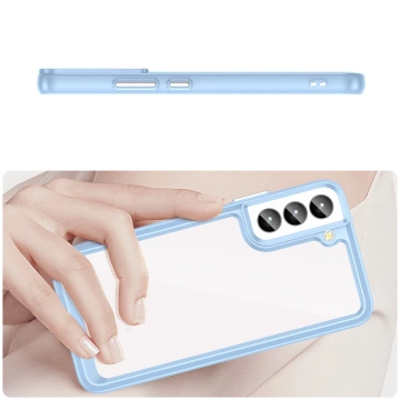 Etui ochronne na telefon Outer Space Case do Samsung Galaxy S23+ Plus pokrowiec z elastyczną ramką niebieskie