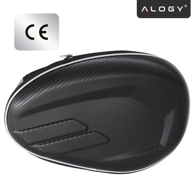 Sakwa Motocyklowa 38–58L – Torba, Kufry boczne, Sakwa na Tylne Siedzenie, Wodoodporna, Twardy Materiał, Regulowana na Motocykl – Alogy RoadPack™ Czarna