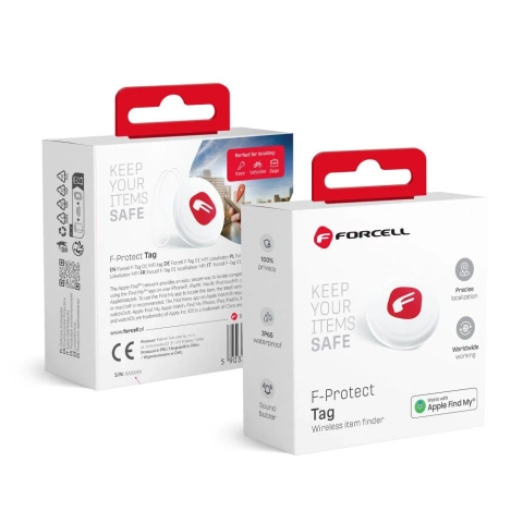 MFI Forcell F-Tag F01 Schlüssel-/Gürtelortungsgerät Weiß