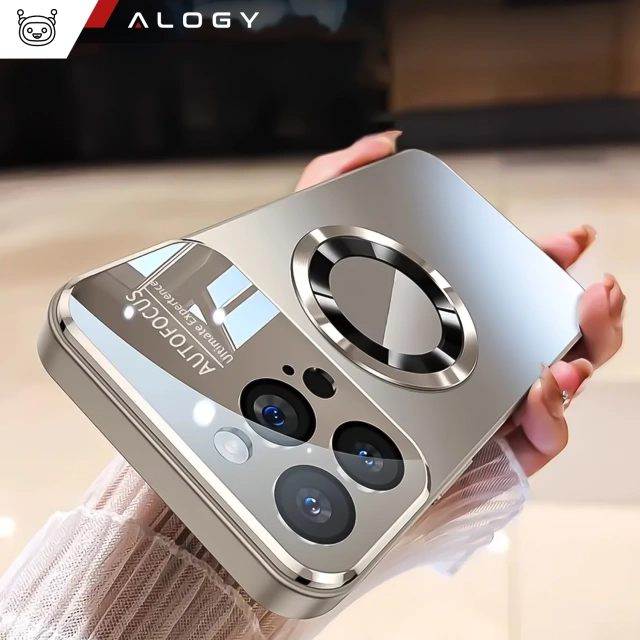 Etui do Apple iPhone 16 Pro Max obudowa Alogy MagSafe LuxeShield™ Case z ochroną obiektywów do MagSafe Titanium