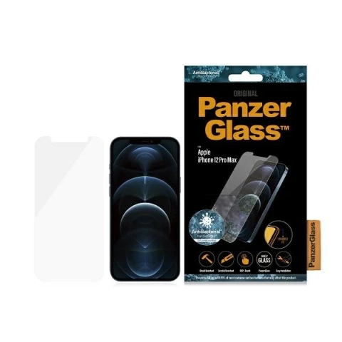 Szkło PanzerGlass Standard Super+ do iPhone 12 Pro Max Antibacterial
