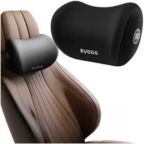 Alogy Autokissen Kopfstütze Memory Foam Schwarz