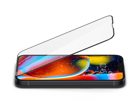 Spigen Glas.tR Slim FC Glas für die Hülle für Apple iPhone 13/13 Pro / 14 Black Kabel 1m Lightning